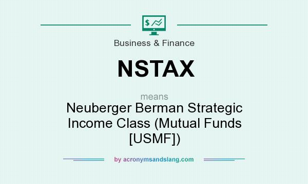 What does NSTAX mean? It stands for Neuberger Berman Strategic Income Class (Mutual Funds [USMF])