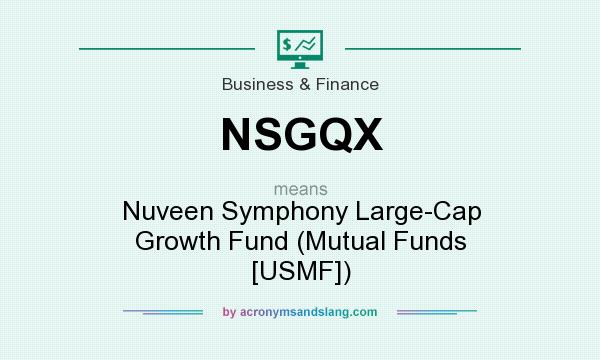 What does NSGQX mean? It stands for Nuveen Symphony Large-Cap Growth Fund (Mutual Funds [USMF])