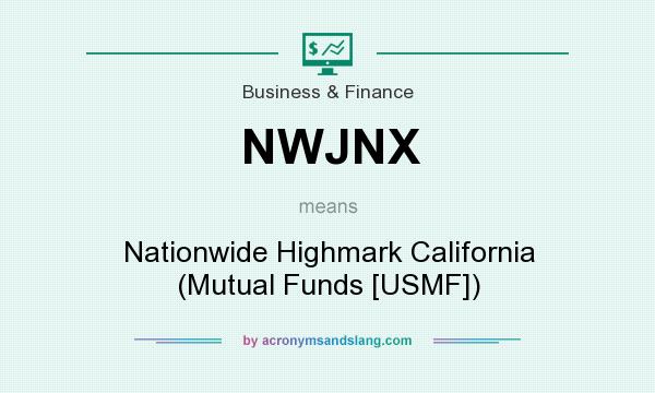 What does NWJNX mean? It stands for Nationwide Highmark California (Mutual Funds [USMF])
