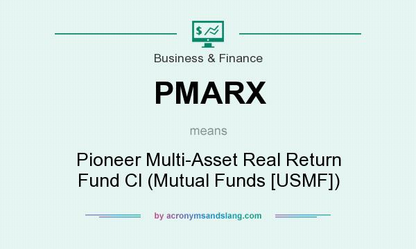 What does PMARX mean? It stands for Pioneer Multi-Asset Real Return Fund Cl (Mutual Funds [USMF])