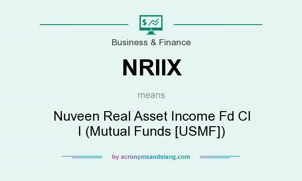 What does NRIIX mean? It stands for Nuveen Real Asset Income Fd Cl I (Mutual Funds [USMF])