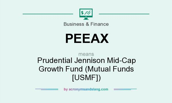 What does PEEAX mean? It stands for Prudential Jennison Mid-Cap Growth Fund (Mutual Funds [USMF])