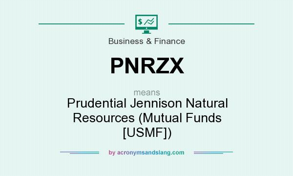 What does PNRZX mean? It stands for Prudential Jennison Natural Resources (Mutual Funds [USMF])