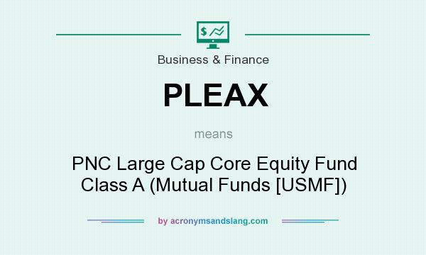 What does PLEAX mean? It stands for PNC Large Cap Core Equity Fund Class A (Mutual Funds [USMF])