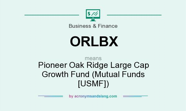 What does ORLBX mean? It stands for Pioneer Oak Ridge Large Cap Growth Fund (Mutual Funds [USMF])