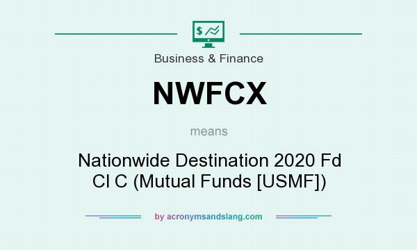 What does NWFCX mean? It stands for Nationwide Destination 2020 Fd Cl C (Mutual Funds [USMF])