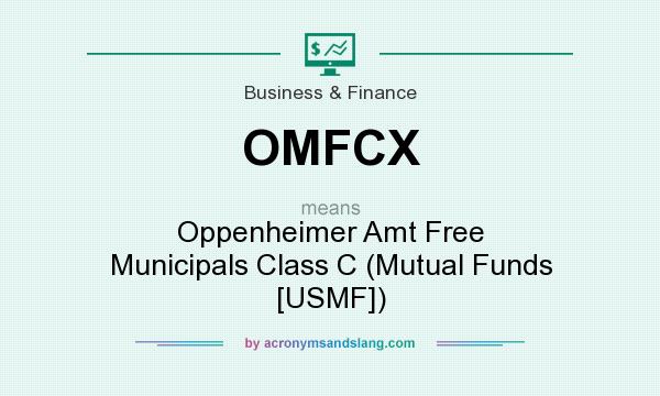 What does OMFCX mean? It stands for Oppenheimer Amt Free Municipals Class C (Mutual Funds [USMF])
