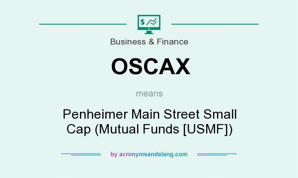 What does OSCAX mean? It stands for Penheimer Main Street Small Cap (Mutual Funds [USMF])