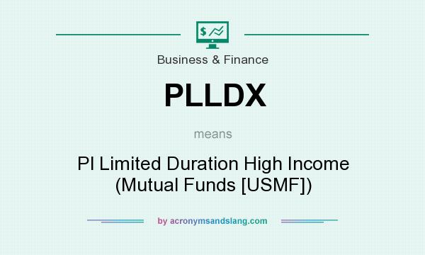What does PLLDX mean? It stands for Pl Limited Duration High Income (Mutual Funds [USMF])
