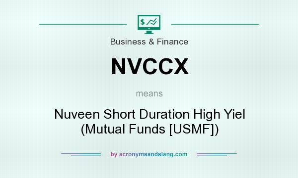 What does NVCCX mean? It stands for Nuveen Short Duration High Yiel (Mutual Funds [USMF])