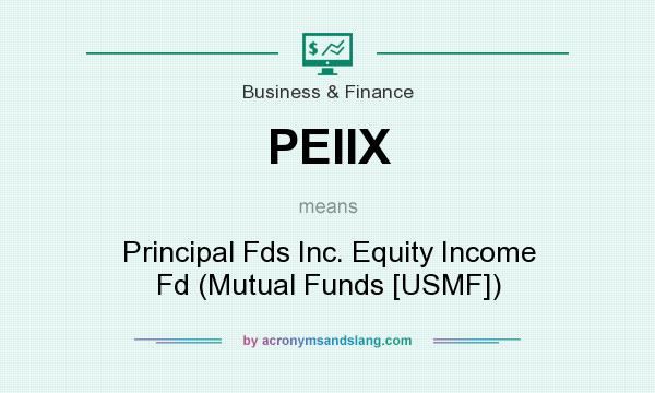What does PEIIX mean? It stands for Principal Fds Inc. Equity Income Fd (Mutual Funds [USMF])