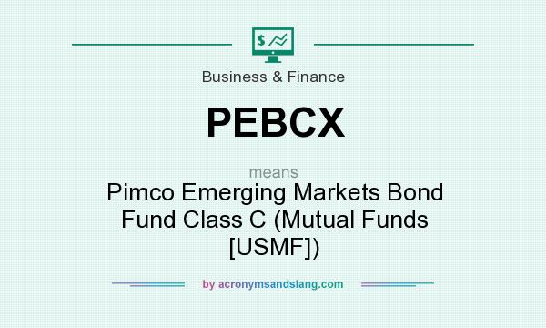 What does PEBCX mean? It stands for Pimco Emerging Markets Bond Fund Class C (Mutual Funds [USMF])