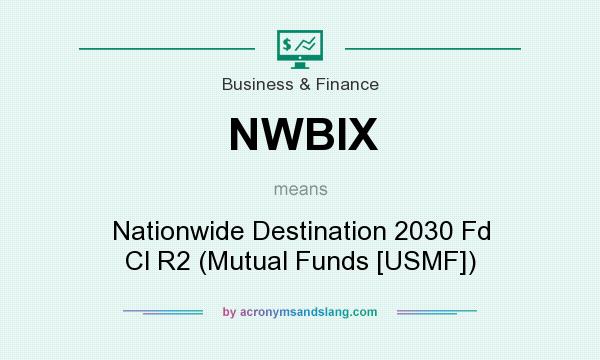 What does NWBIX mean? It stands for Nationwide Destination 2030 Fd Cl R2 (Mutual Funds [USMF])