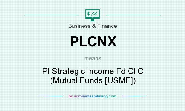 What does PLCNX mean? It stands for Pl Strategic Income Fd Cl C (Mutual Funds [USMF])