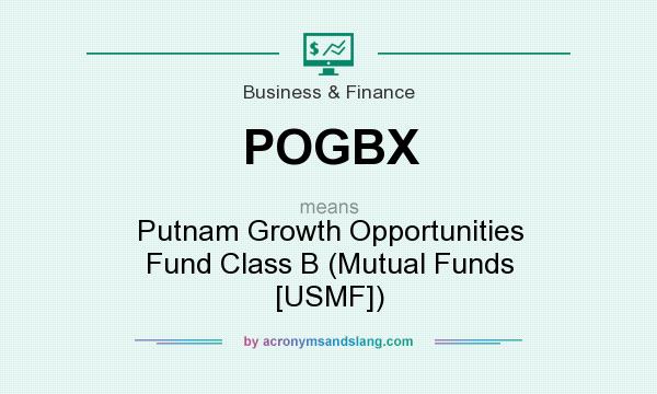 What does POGBX mean? It stands for Putnam Growth Opportunities Fund Class B (Mutual Funds [USMF])