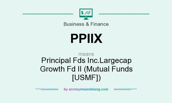 What does PPIIX mean? It stands for Principal Fds Inc.Largecap Growth Fd II (Mutual Funds [USMF])