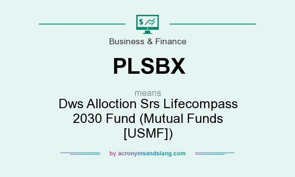What does PLSBX mean? It stands for Dws Alloction Srs Lifecompass 2030 Fund (Mutual Funds [USMF])