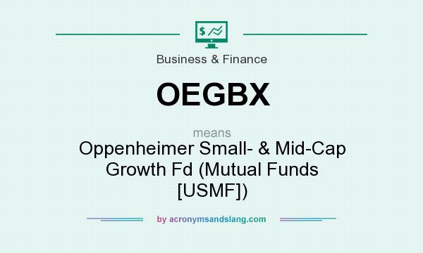 What does OEGBX mean? It stands for Oppenheimer Small- & Mid-Cap Growth Fd (Mutual Funds [USMF])