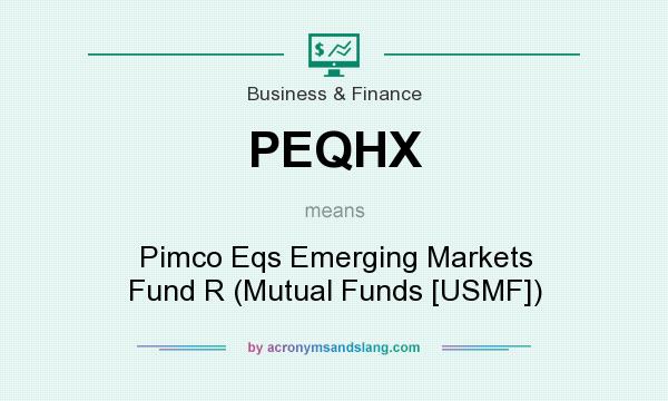 What does PEQHX mean? It stands for Pimco Eqs Emerging Markets Fund R (Mutual Funds [USMF])