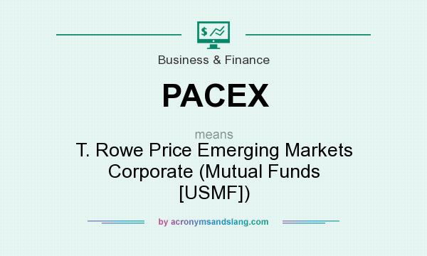 What does PACEX mean? It stands for T. Rowe Price Emerging Markets Corporate (Mutual Funds [USMF])