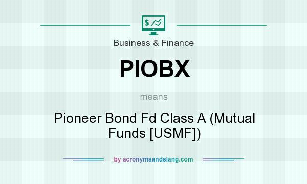 What does PIOBX mean? It stands for Pioneer Bond Fd Class A (Mutual Funds [USMF])
