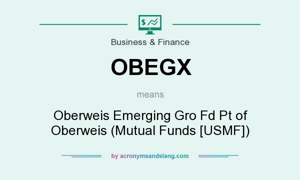 What does OBEGX mean? It stands for Oberweis Emerging Gro Fd Pt of Oberweis (Mutual Funds [USMF])