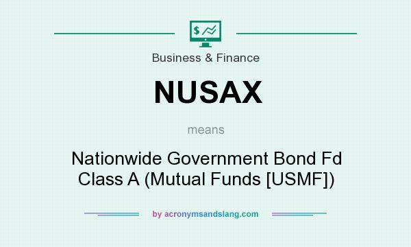 What does NUSAX mean? It stands for Nationwide Government Bond Fd Class A (Mutual Funds [USMF])