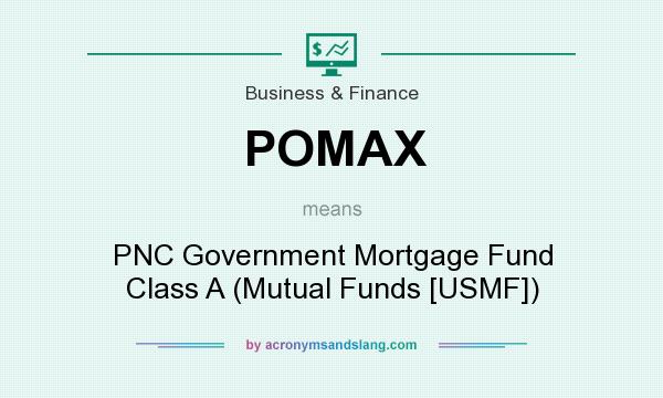 What does POMAX mean? It stands for PNC Government Mortgage Fund Class A (Mutual Funds [USMF])