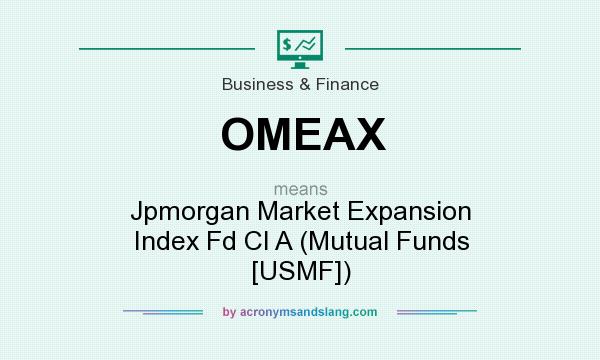What does OMEAX mean? It stands for Jpmorgan Market Expansion Index Fd Cl A (Mutual Funds [USMF])