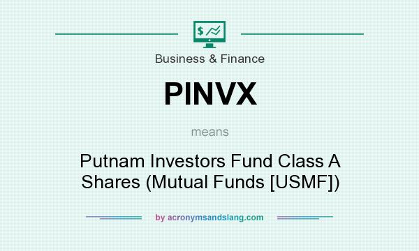 What does PINVX mean? It stands for Putnam Investors Fund Class A Shares (Mutual Funds [USMF])