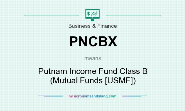 What does PNCBX mean? It stands for Putnam Income Fund Class B (Mutual Funds [USMF])