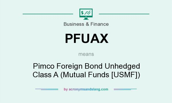 What does PFUAX mean? It stands for Pimco Foreign Bond Unhedged Class A (Mutual Funds [USMF])