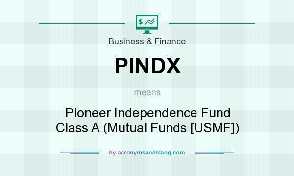 What does PINDX mean? It stands for Pioneer Independence Fund Class A (Mutual Funds [USMF])