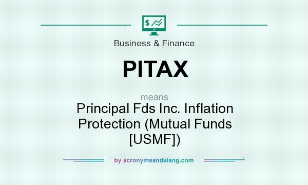 What does PITAX mean? It stands for Principal Fds Inc. Inflation Protection (Mutual Funds [USMF])