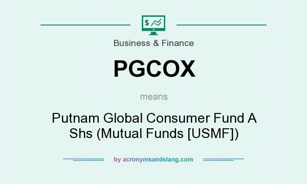 What does PGCOX mean? It stands for Putnam Global Consumer Fund A Shs (Mutual Funds [USMF])