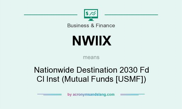 What does NWIIX mean? It stands for Nationwide Destination 2030 Fd Cl Inst (Mutual Funds [USMF])