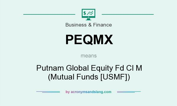 What does PEQMX mean? It stands for Putnam Global Equity Fd Cl M (Mutual Funds [USMF])