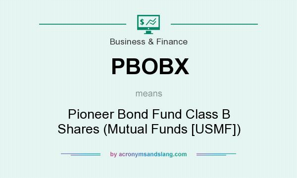 What does PBOBX mean? It stands for Pioneer Bond Fund Class B Shares (Mutual Funds [USMF])
