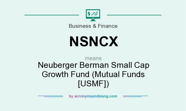 What does NSNCX mean? It stands for Neuberger Berman Small Cap Growth Fund (Mutual Funds [USMF])