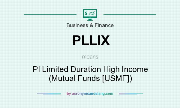 What does PLLIX mean? It stands for Pl Limited Duration High Income (Mutual Funds [USMF])