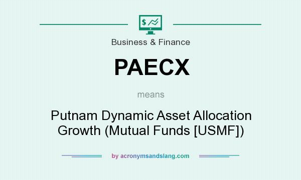 What does PAECX mean? It stands for Putnam Dynamic Asset Allocation Growth (Mutual Funds [USMF])