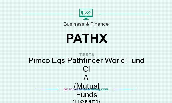 What does PATHX mean? It stands for Pimco Eqs Pathfinder World Fund Cl A (Mutual Funds [USMF])