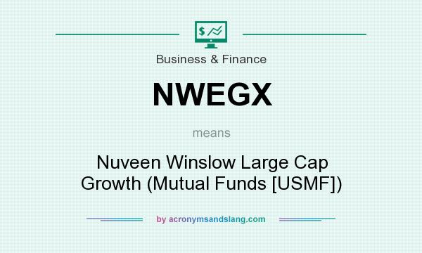 What does NWEGX mean? It stands for Nuveen Winslow Large Cap Growth (Mutual Funds [USMF])