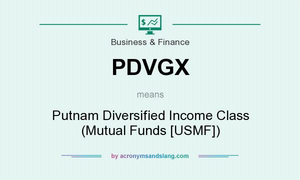What does PDVGX mean? It stands for Putnam Diversified Income Class (Mutual Funds [USMF])