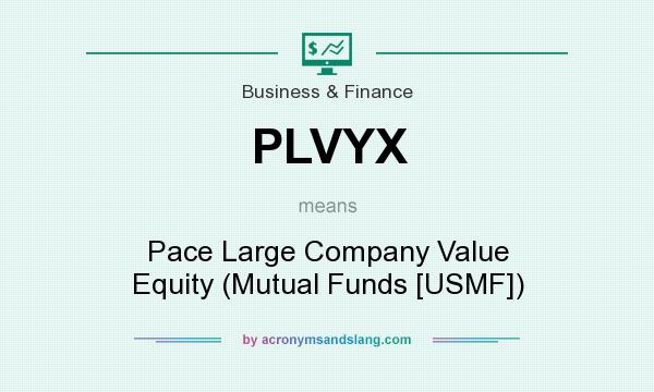 What does PLVYX mean? It stands for Pace Large Company Value Equity (Mutual Funds [USMF])