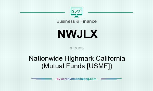 What does NWJLX mean? It stands for Nationwide Highmark California (Mutual Funds [USMF])