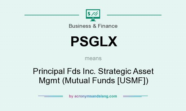 What does PSGLX mean? It stands for Principal Fds Inc. Strategic Asset Mgmt (Mutual Funds [USMF])