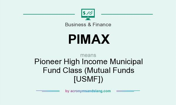 What does PIMAX mean? It stands for Pioneer High Income Municipal Fund Class (Mutual Funds [USMF])