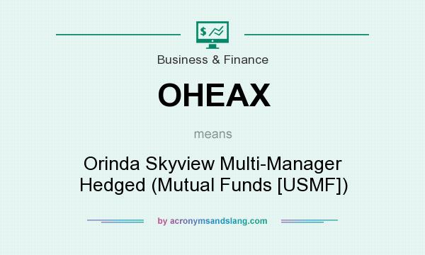 What does OHEAX mean? It stands for Orinda Skyview Multi-Manager Hedged (Mutual Funds [USMF])