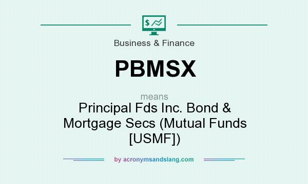 What does PBMSX mean? It stands for Principal Fds Inc. Bond & Mortgage Secs (Mutual Funds [USMF])